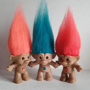 VintageTreasure troll lot Ace novelty